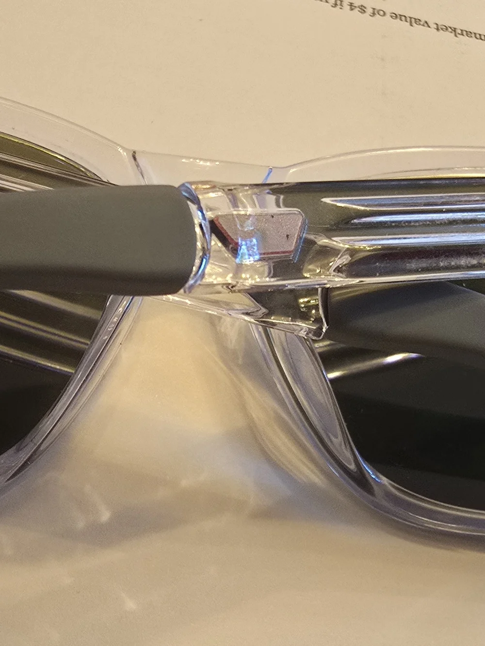 Oakley Catalyst 0OO9272 - Polished Clear Sunglasses with Violet Iridium Lenses